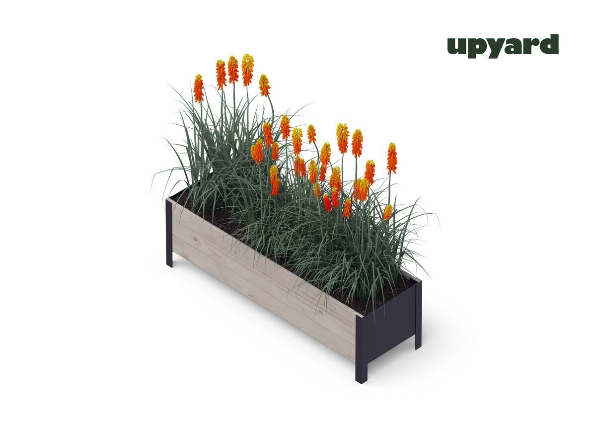UPYARD Hochbeet MODERN grau Holz B/H/L: ca. 36x32x118 cm
