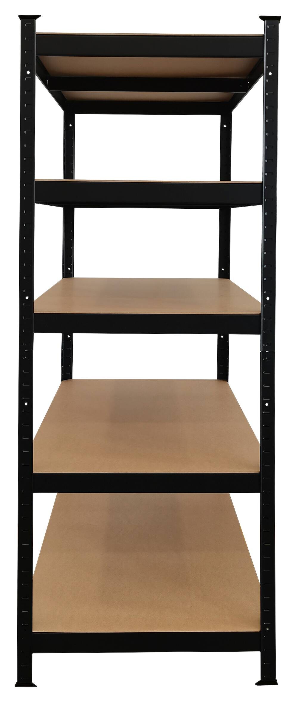 Schwerlaststeckregal schwarz B/H/T: ca. 120x180x60 cm