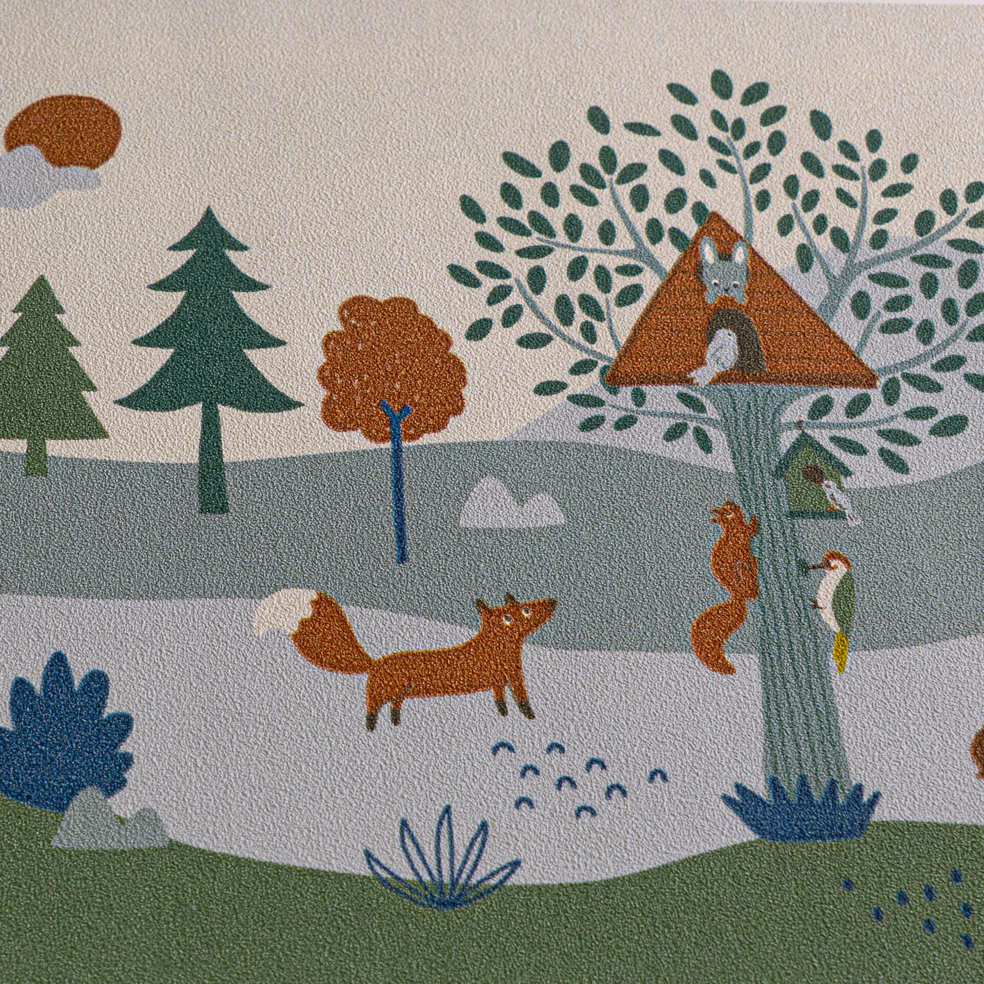 A.S.Creation Bordüre blau grau grün B/H/D: ca. 18x500x6,8 cm