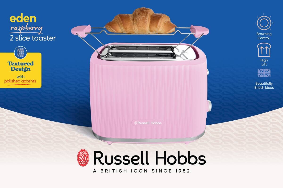 Russell Hobbs Toastautomat rosa B/H/L: ca. 27,8x19,1x17,4 cm