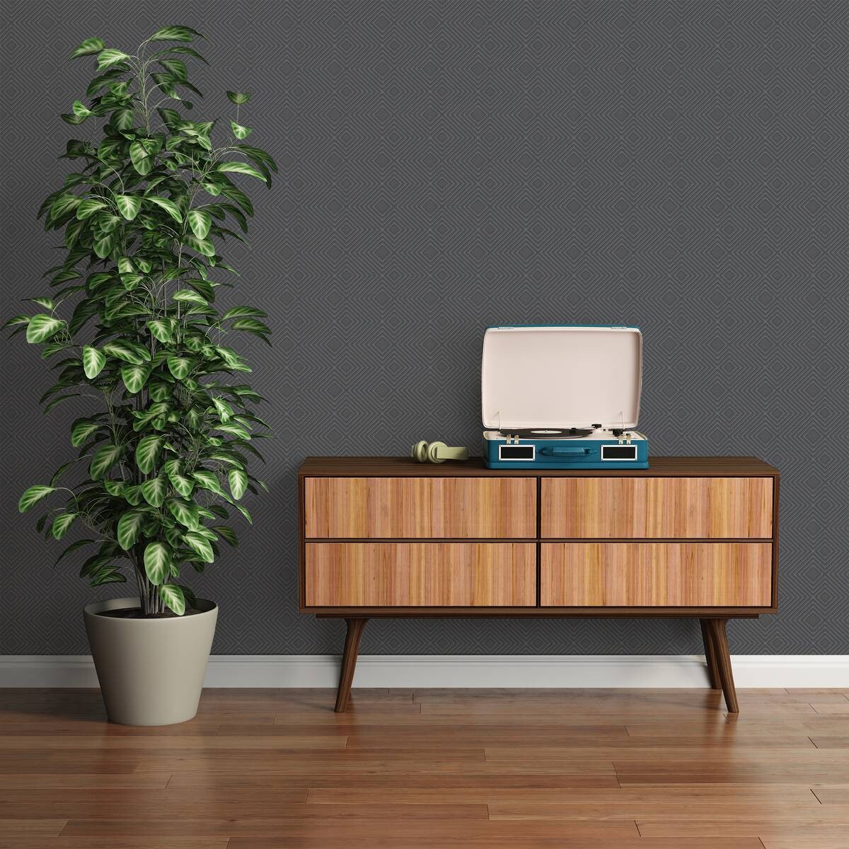 A.S.Creation Vliestapete Attractive 3D-Optik schwarz B/L: ca. 53x1005 cm