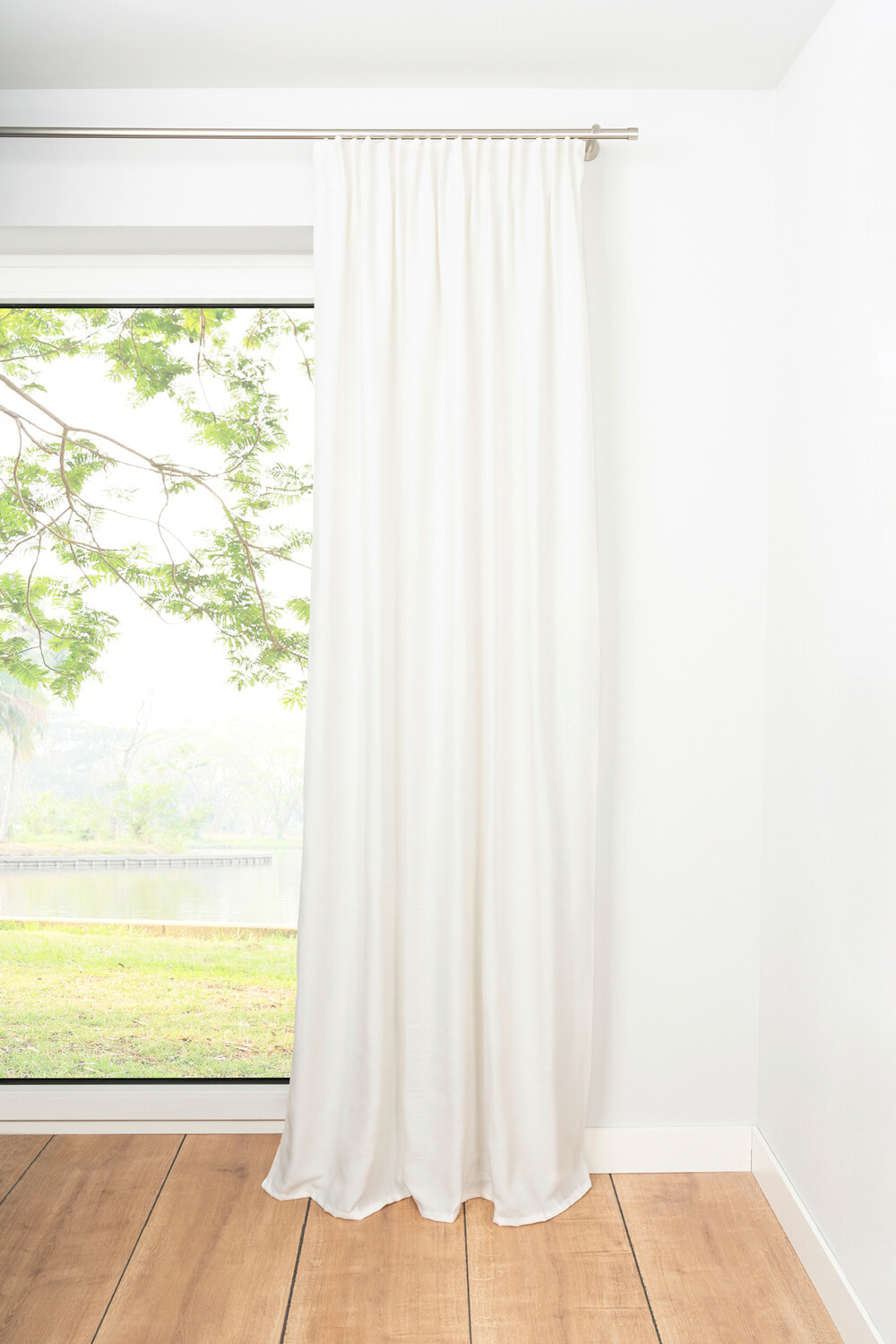 Kombivorhang 2er Pack Balance weiß B/L: ca. 135x300 cm