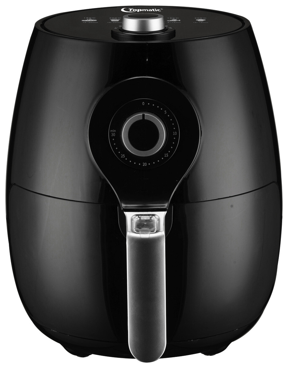 Topmatic Heißluftfritteuse AF-1450M schwarz Kunststoff B/H/T: ca. 31x35x31 cm ca. 3,5 l