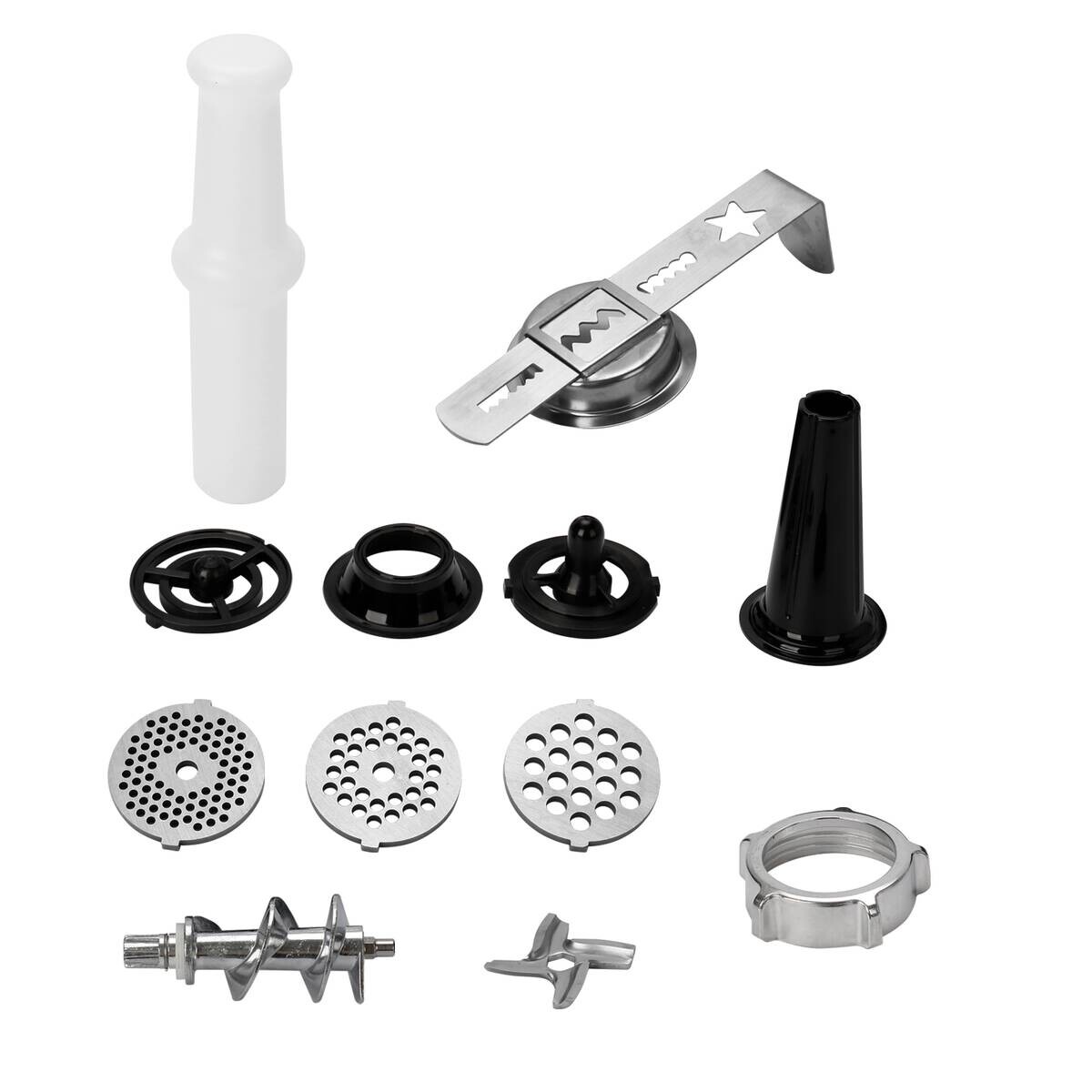 Emerio Fleischwolf MG-130207 schwarz silber Kunststoff Edelstahl B/H/T: ca. 13x21x24 cm