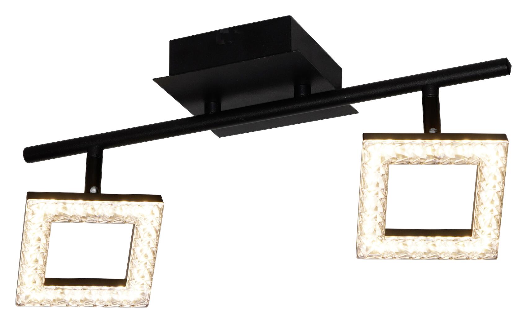 POCOline LED-Spot Kalea mattschwarz Acryl B/H/T: ca. 40x12x13 cm 2 Brennstellen