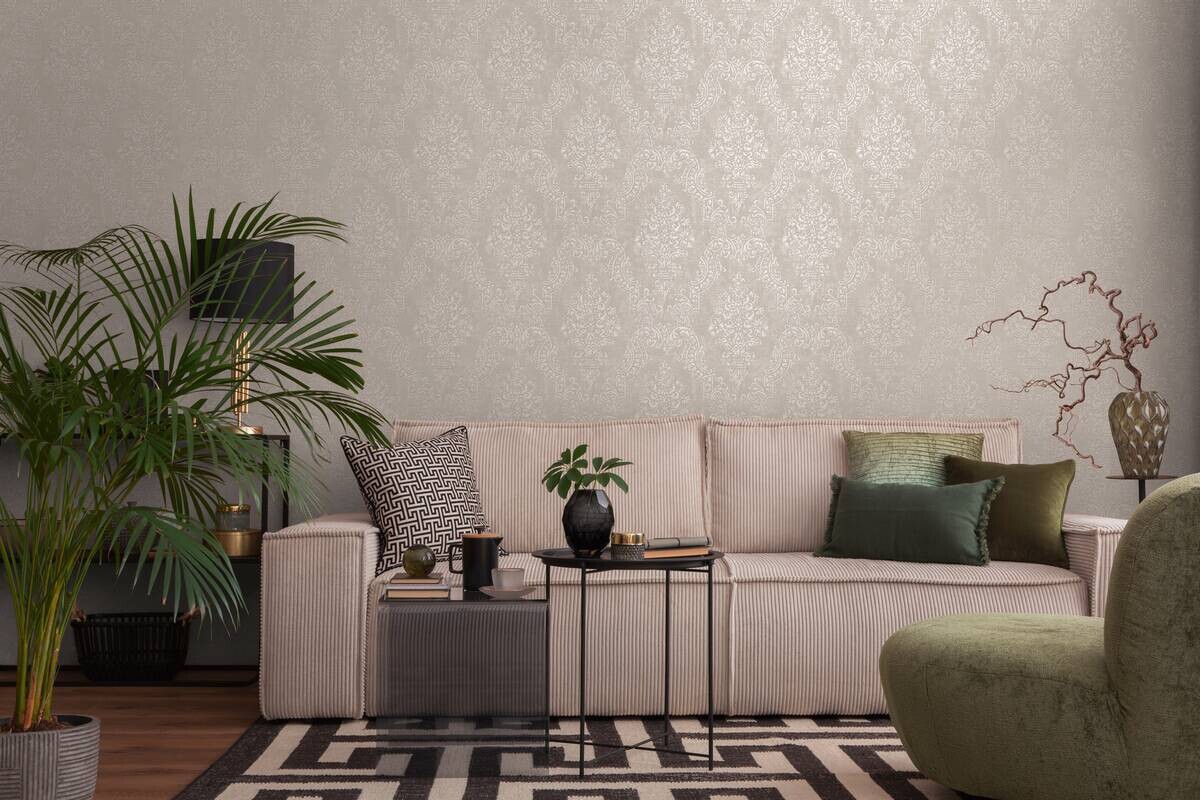 A.S.Creation Vliestapete grau B/H/D: ca. 53x1005x9,1 cm