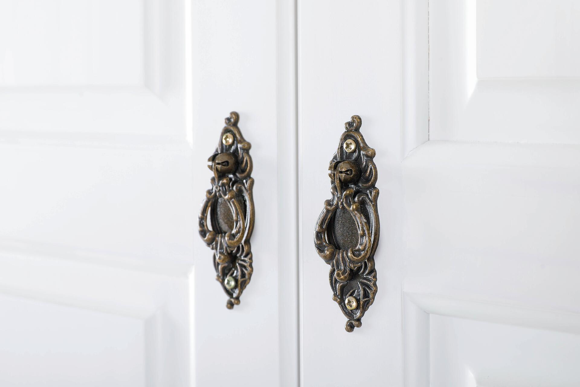 Kleiderschrank Isny weiß B/H/T: ca. 182x198x60 cm