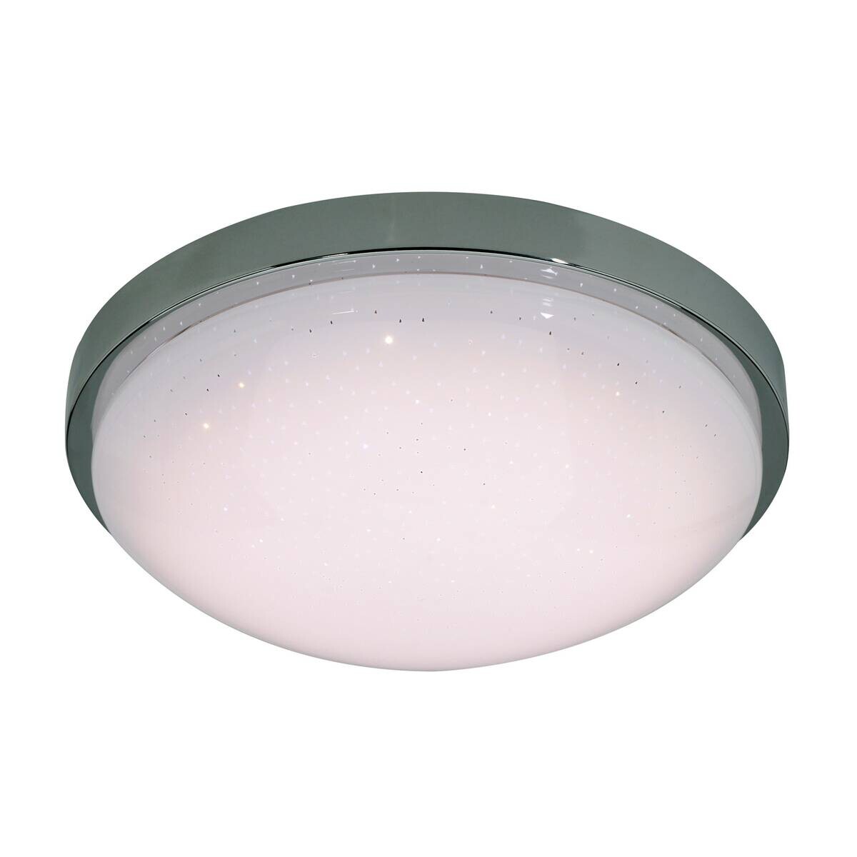Näve Leuchten LED-Deckenleuchte Chrom Metall Kunststoff B/H/T/D: ca. 29x9x29x29 cm