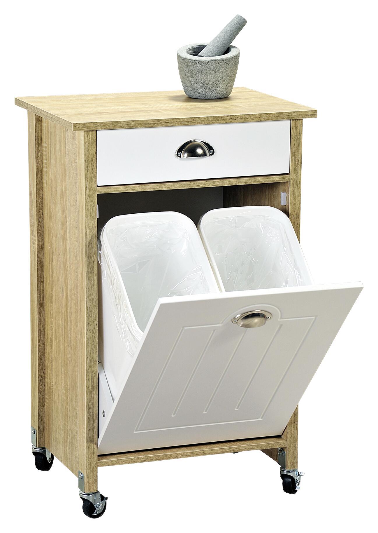 Kesper Küchenwagen weiß Spanplatte B/H/T: ca. 50x79x37 cm Kesper Küchenwagen weiß Spanplatte B/H/T: ca. 50x79x37 cm