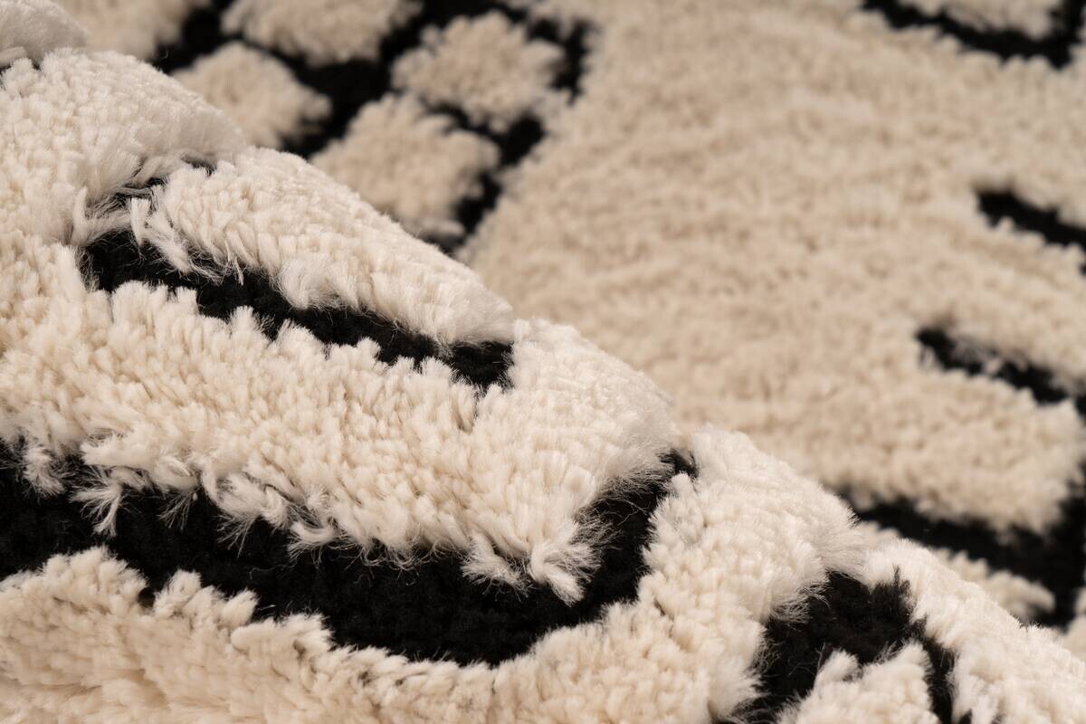 Kayoom Kurzflorteppich Loris 525 weiß B/H/L: ca. 160x2,2x230 cm