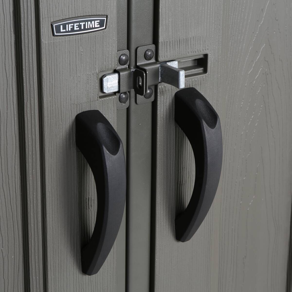 Lifetime Gerätehaus Texas hellgrau B/H/L: ca. 381x243,84x243,84 cm