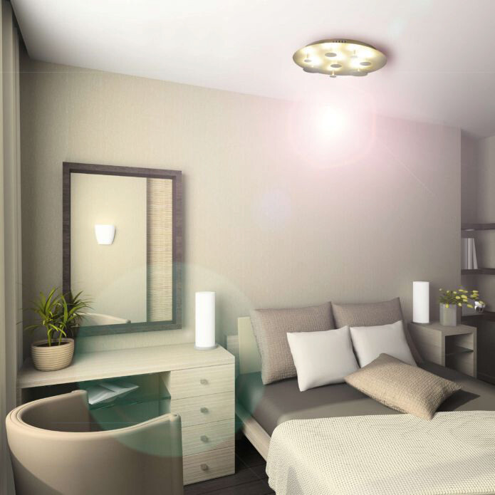 Näve Leuchten LED Deckenleuchte NV1265759 silber Metall H/D: ca. 8x50 cm null 1 Brennstellen