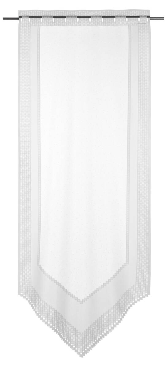 POCOline Scheibengardine Liebitz weiß B/L: ca. 60x160 cm