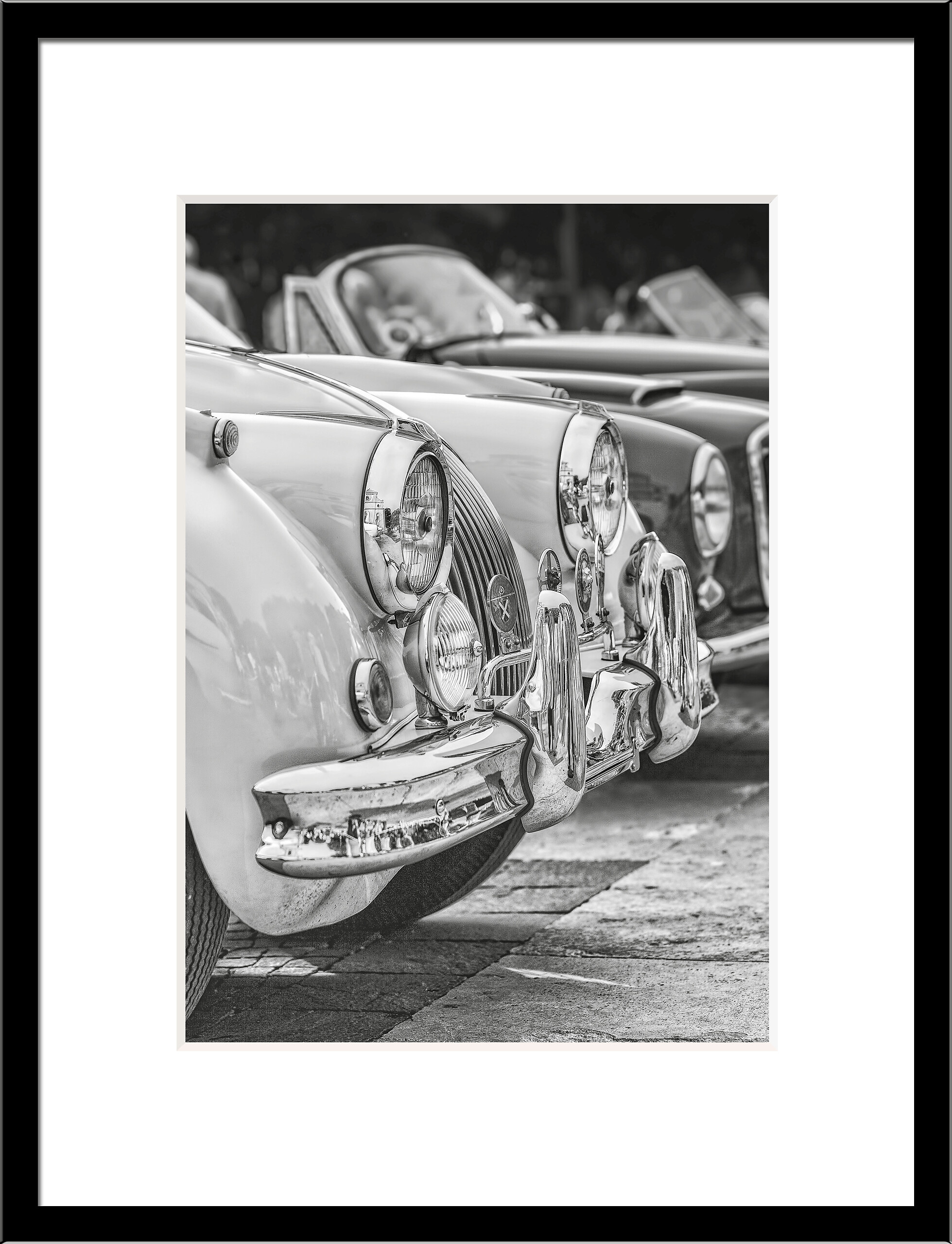 Bilderrahmen schwarz Holz B/L: ca. 30x40 cm