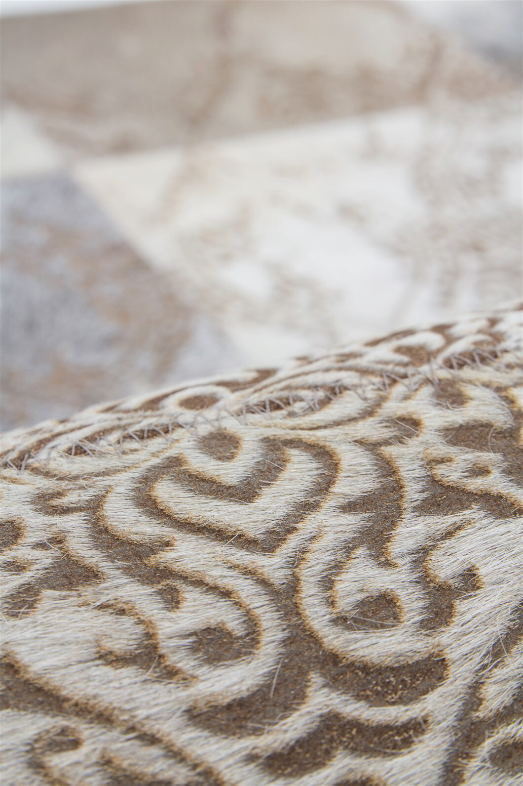 Kayoom Kurzflorteppich Cobra 343 silber B/L: ca. 125x180 cm