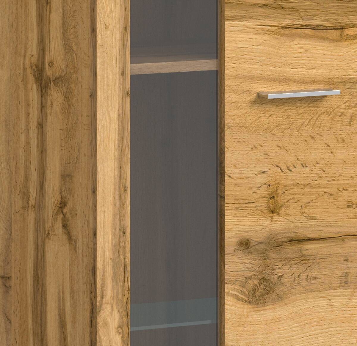 Wohnwand Jam Eiche Wotan Nachbildung B/H/T: ca. 330x159x35 cm