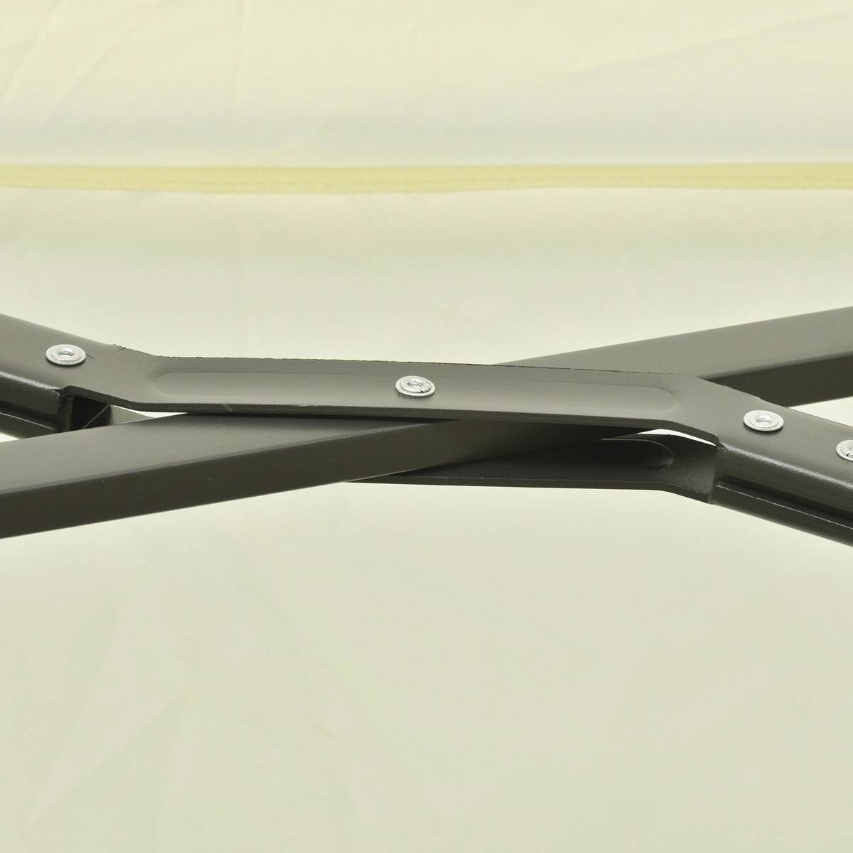 Outsunny Doppelschirm mit Kurbel cremeweiß Metall B/H/L: ca. 440x250x270 cm