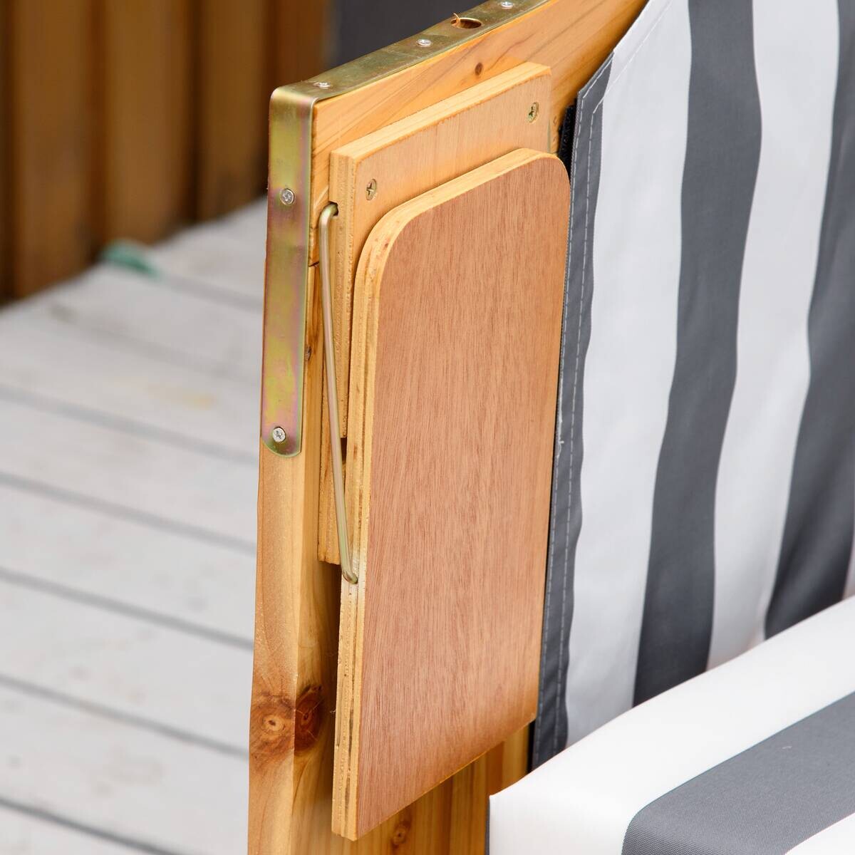 Outsunny Strandkorb grau Polypropylen B/H/L: ca. 79x118x160 cm