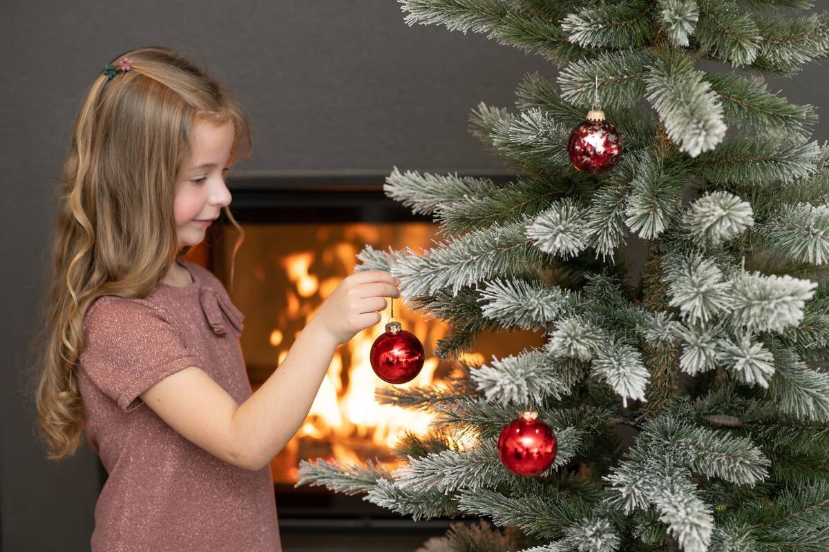 Evergreen Weihnachtsbaum Cedar Kiefer grün PVC B/H: ca. 114x210 cm