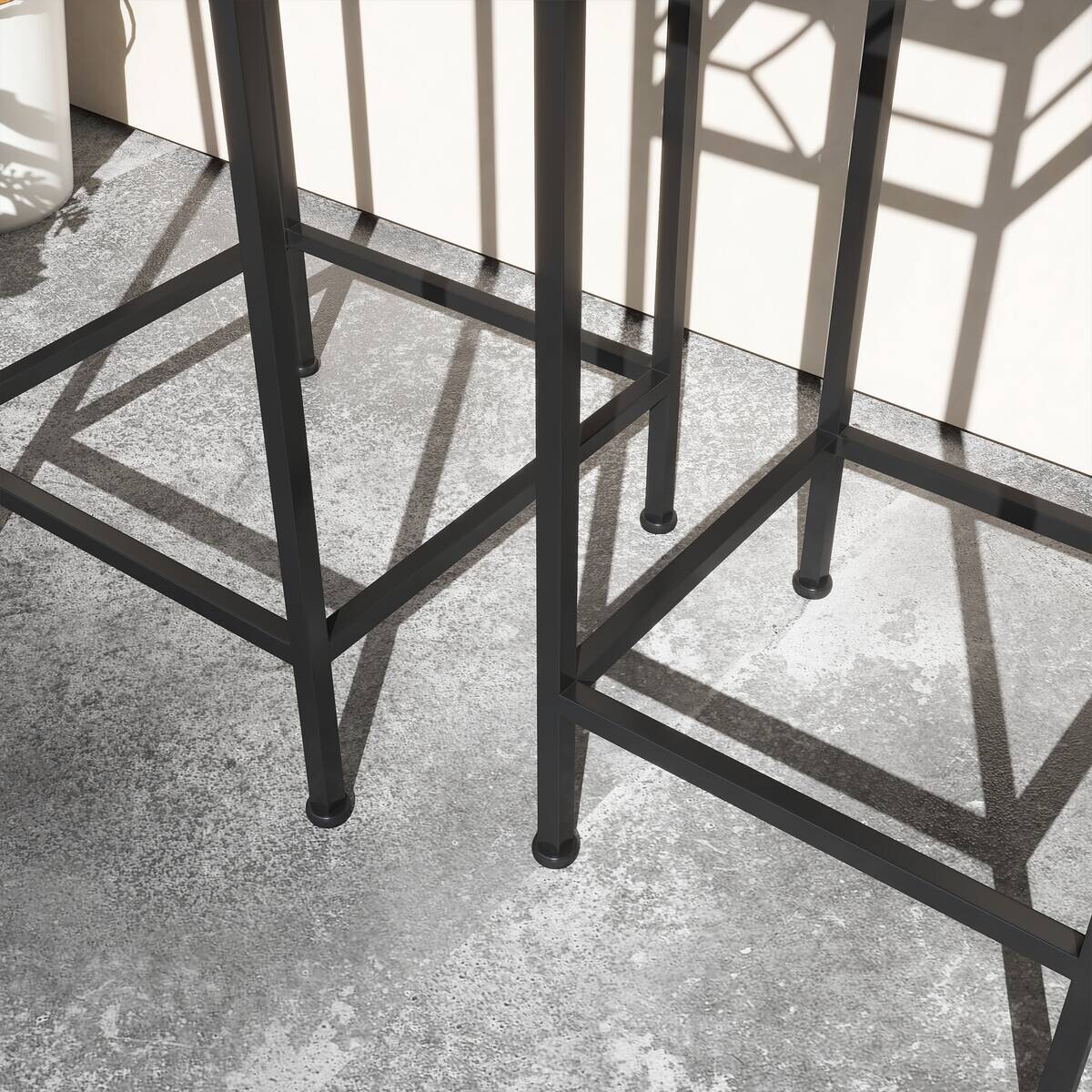 Outsunny Pflanzständer gold Edelstahl B/H/L: ca. 28x28x66 cm