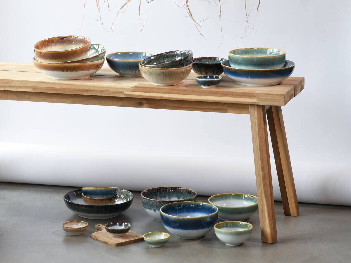 CreaTable Mehrzweckschalen Cascade bunt Steinzeug