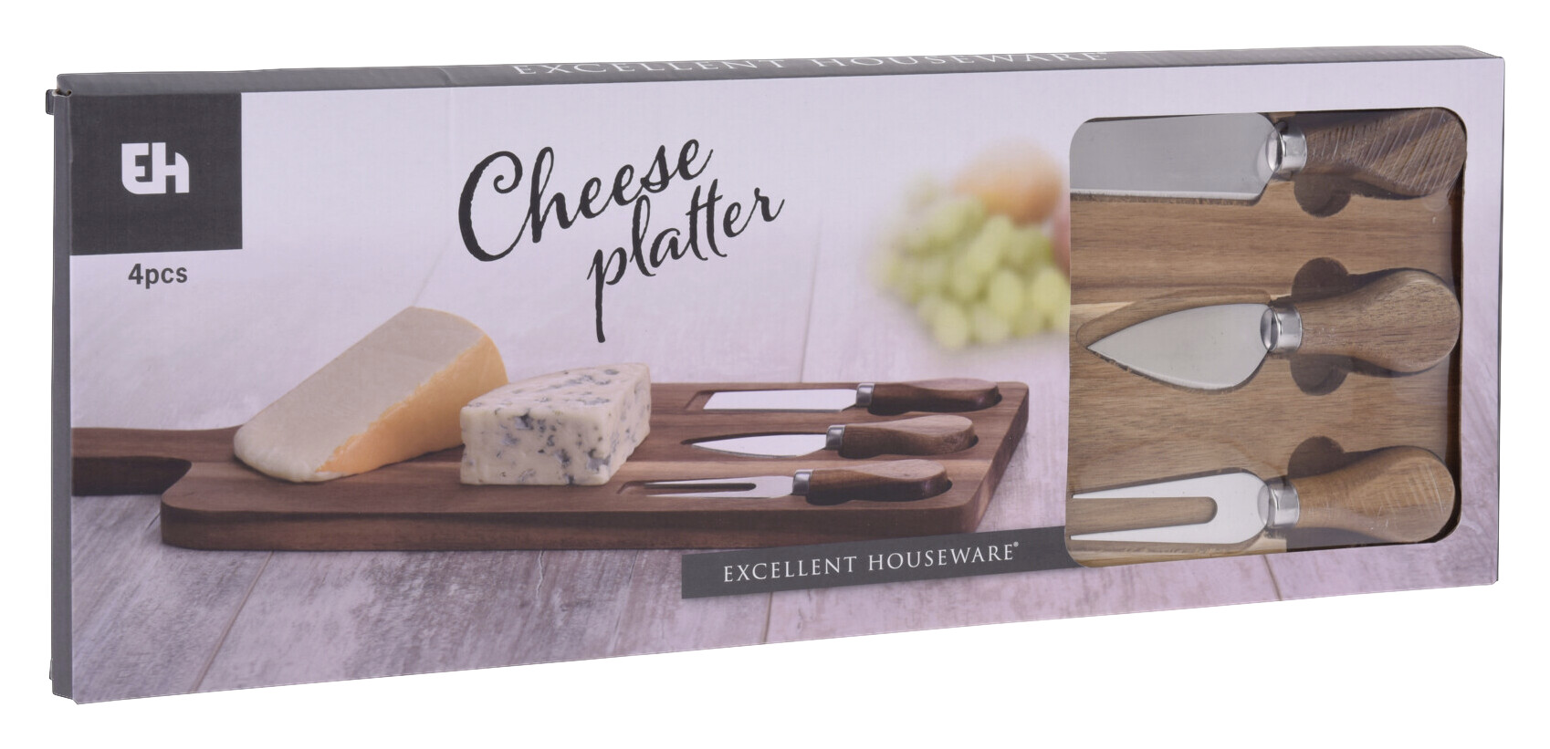 Käsebrett natur Holz Akazie