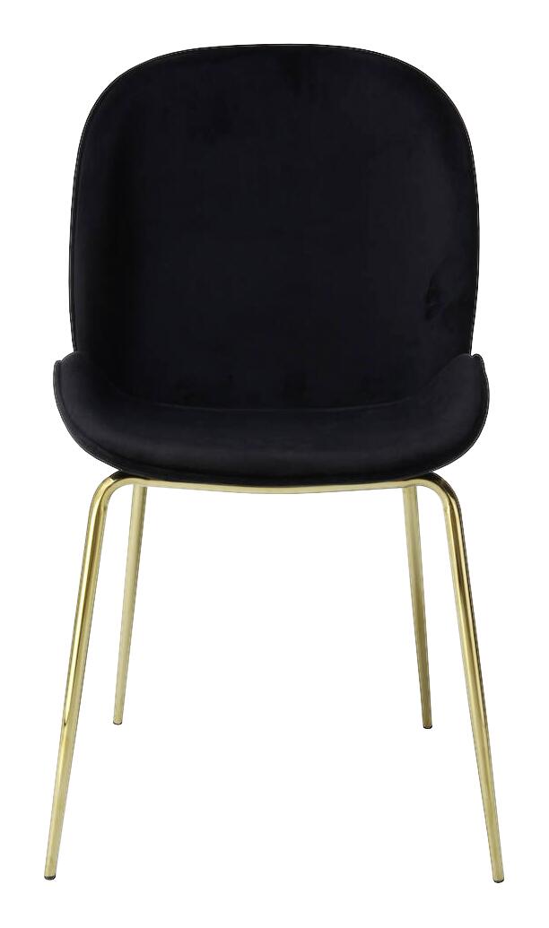 Stuhl Charlize 100 2er schwarz Microfaser B/H/T: ca. 48x87x59 cm