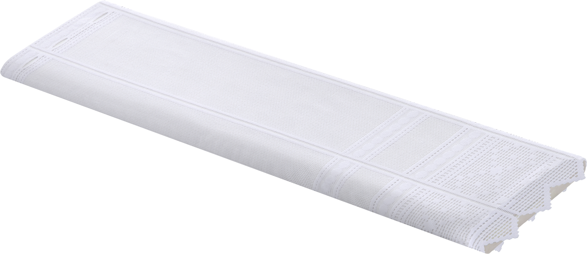 Scheibengardinen-Meterware weiß H: ca. 60 cm