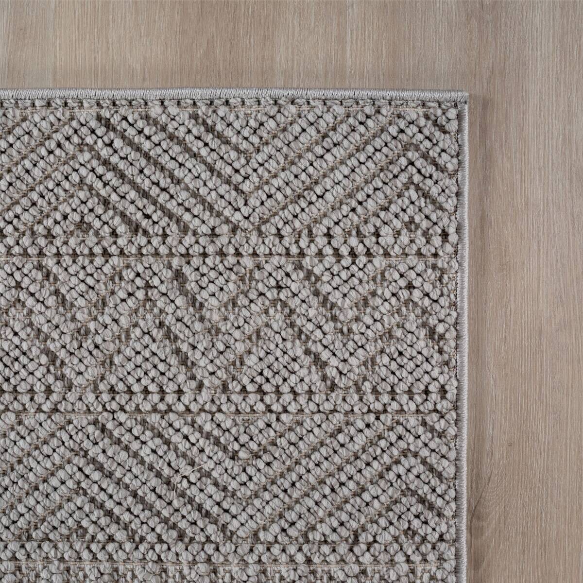 Ayyildiz Kurzflorteppich HELIX silber B/H/L: ca. 80x0,7x150 cm