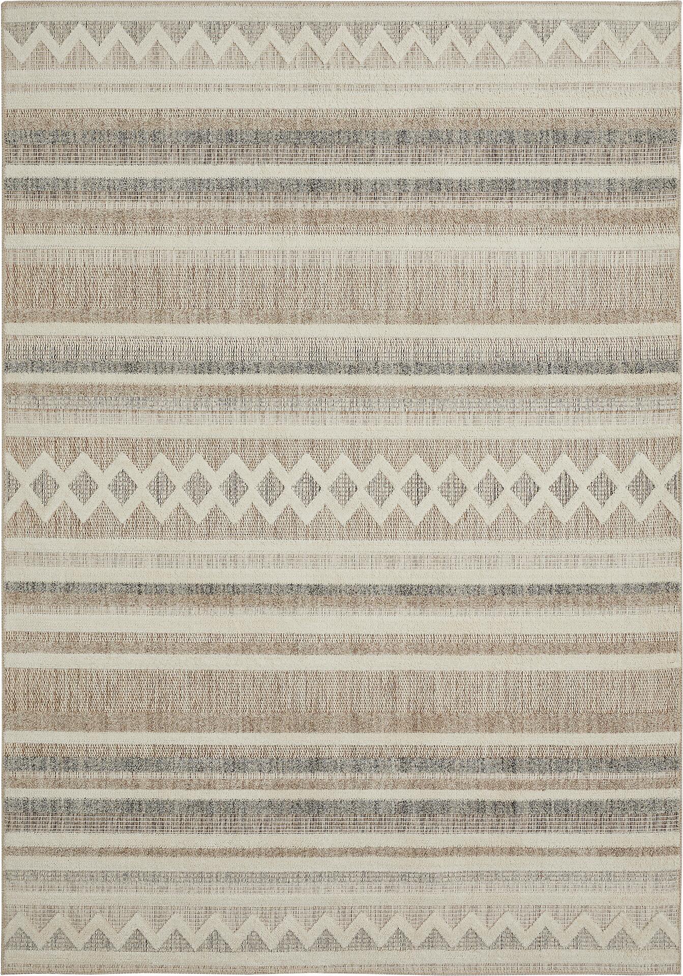 Webteppich Crosby Cremegrau B/L: ca. 160x230 cm Webteppich Crosby Cremegrau B/L: ca. 160x230 cm