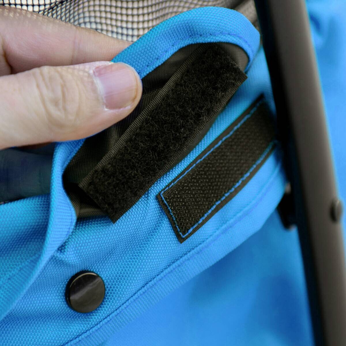 PawHut Hundebuggy blau Polyester-Mischgewebe B/H/L: ca. 47x97x82 cm