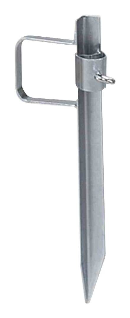 Delschen Bodenspiess silber Stahl B/H/L: ca. 25x67x42,5 cm