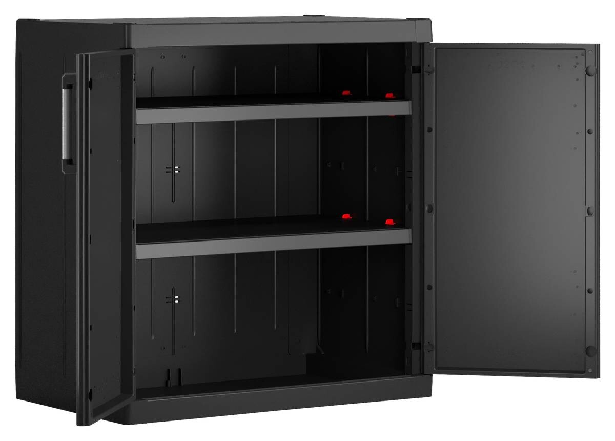 Keter Kunststoffschrank Detroit XL schwarz Kunststoff B/H/T: ca. 89x93x54 cm