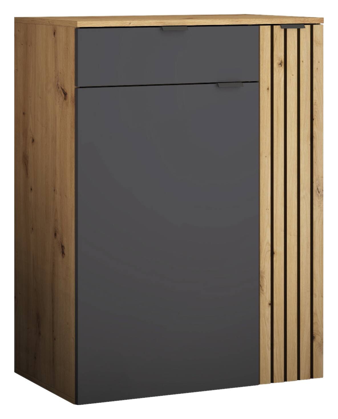 Schuhkommode Lagos Eiche Artisan Nachbildung anthrazit B/H/T: ca. 80x105x38 cm Schuhkommode Lagos Eiche Artisan Nachbildung anthrazit B/H/T: ca. 80x105x38 cm