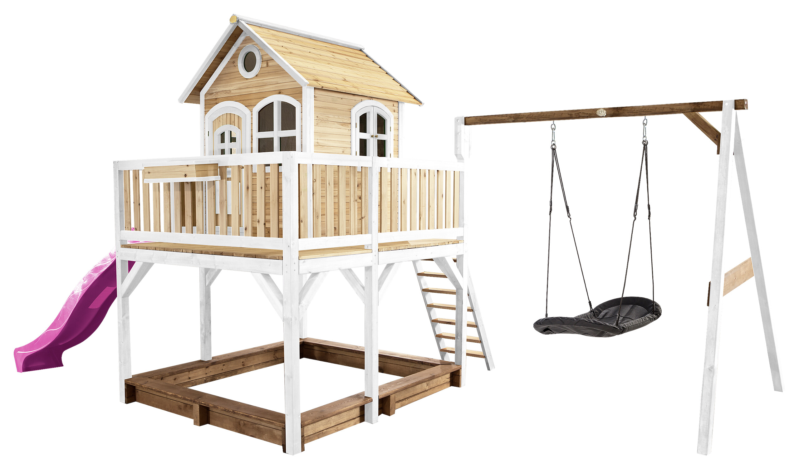 AXI Spielhaus Liam braun B/H/L: ca. 613x291x277 cm