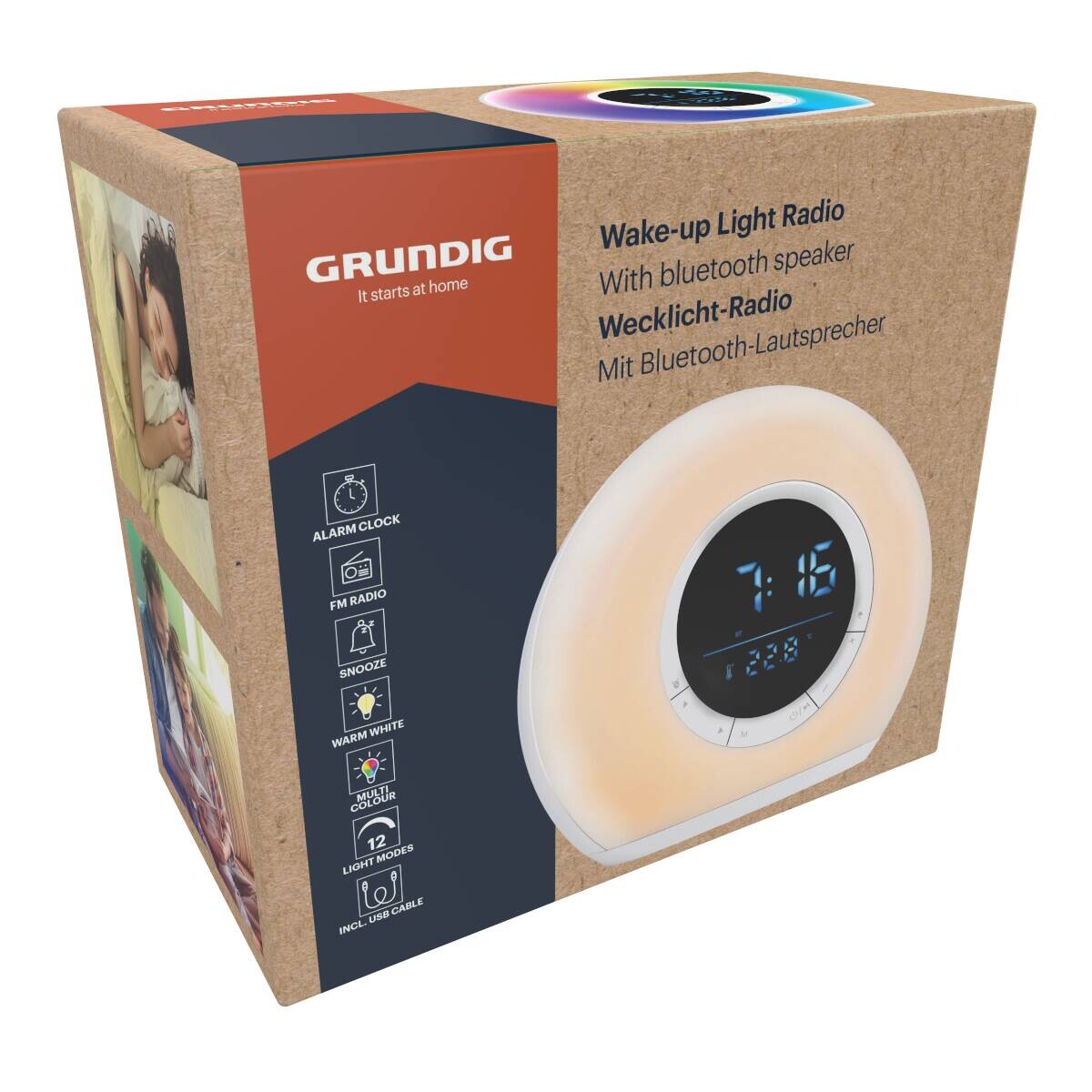 Grundig LED-Lichtwecker weiß