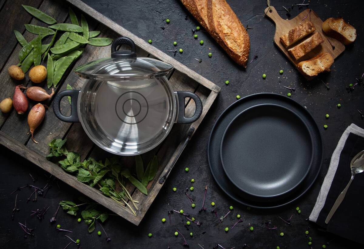 ELO Basic Fleischtopf silber Edelstahl D: ca. 16 cm