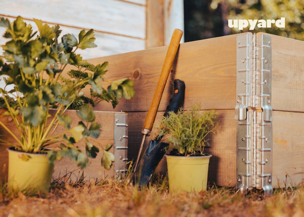 UPYARD Hochbeet INDUSTRIAL grau Holz B/L: ca. 80x120 cm