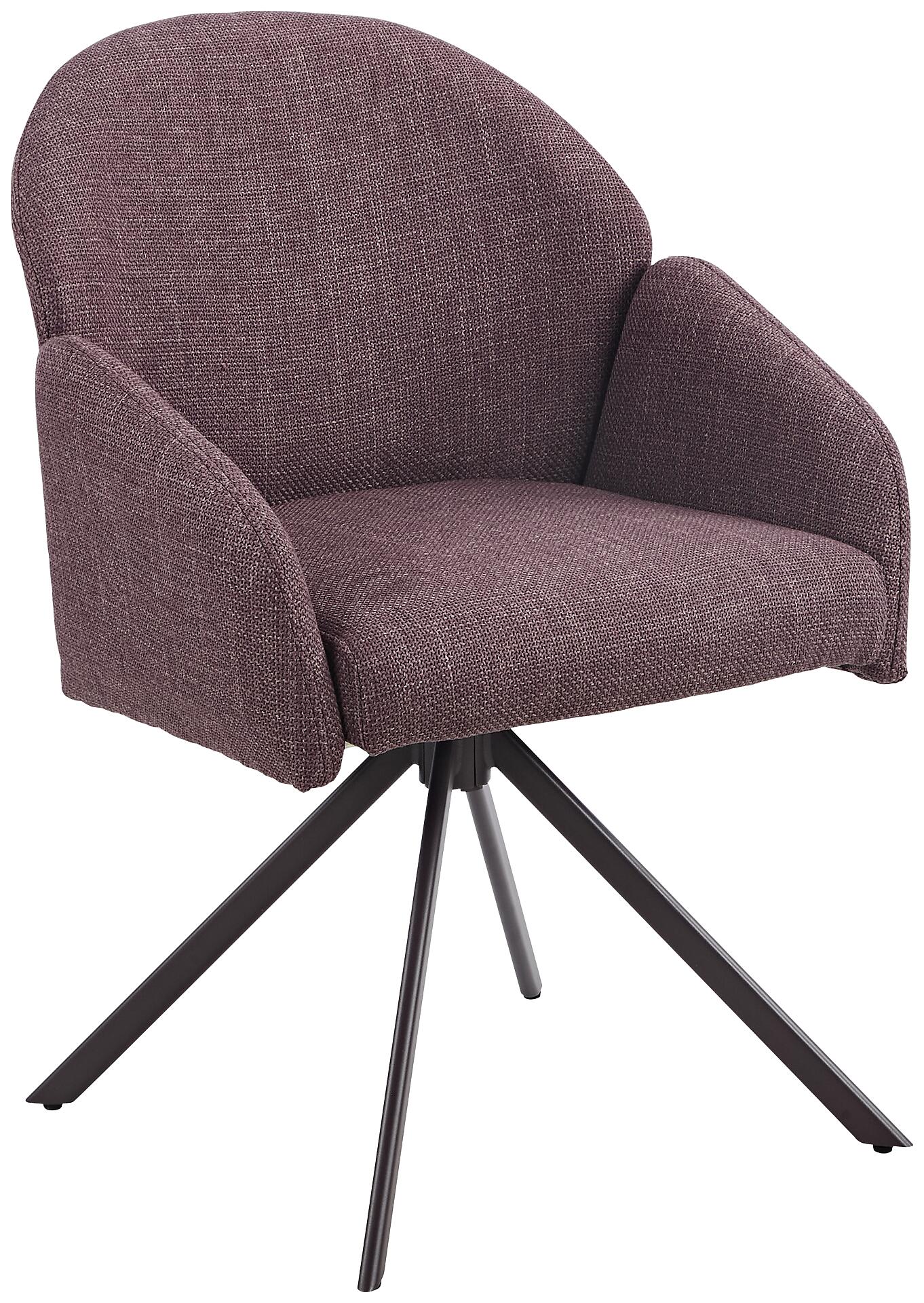 Drehstuhl Holly beere Microfaser Webstoff B/H/T: ca. 57x84x61 cm