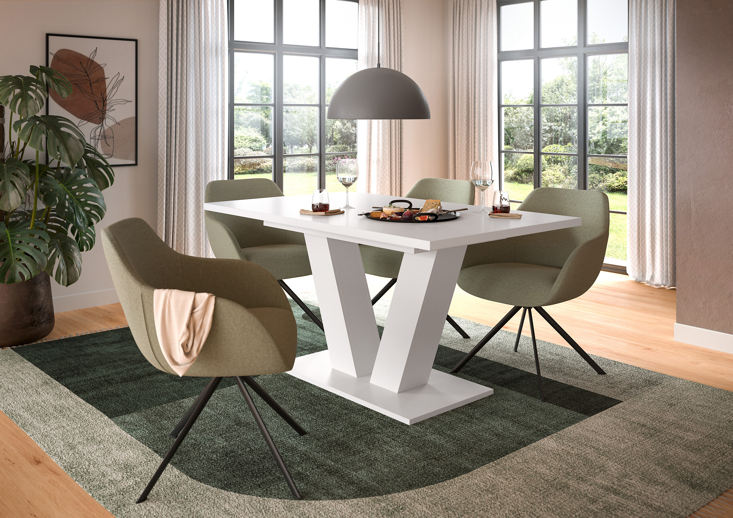 Esstisch MOTION weiß B/H/T: ca. 150x76x90 cm