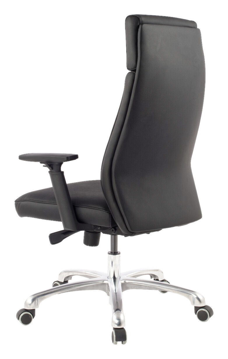 Drehstuhl schwarz Leder