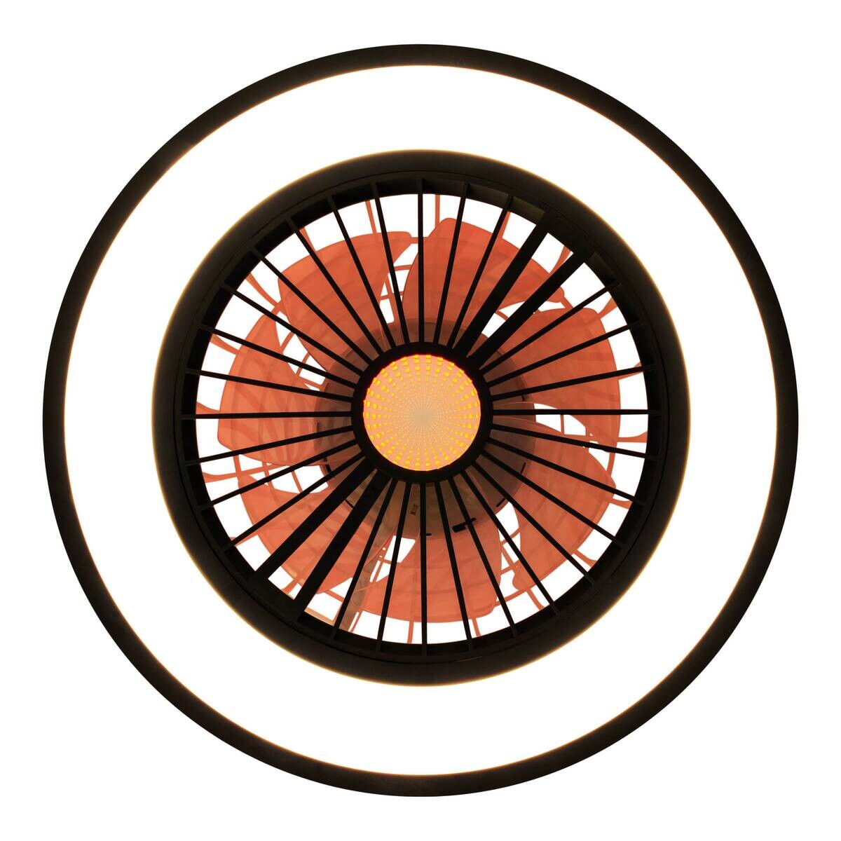 Näve Leuchten Deckenleuchte 1408622 schwarz Metall Kunststoff B/H/T: ca. 54x16x54 cm null 3 Brennstellen