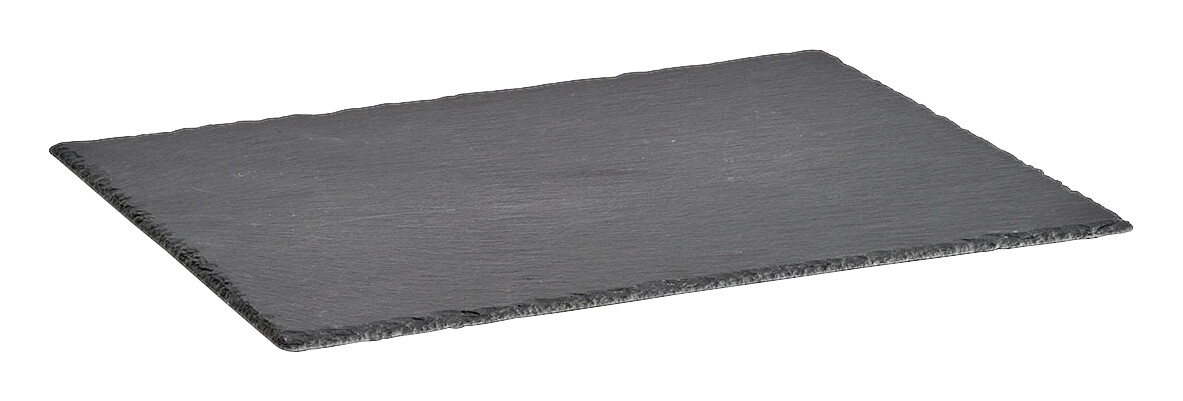 Zeller Servierplatte anthrazit Schiefer B/H/L: ca. 30x0,7x40 cm