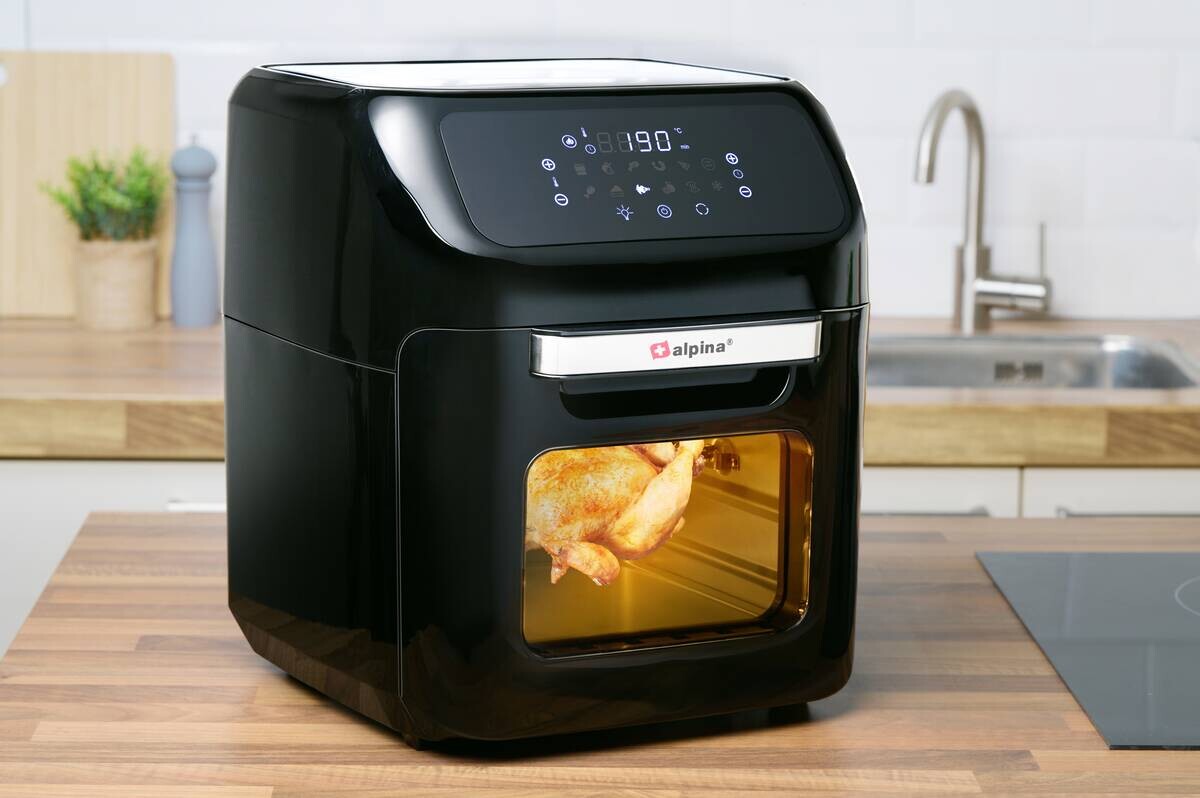 alpina Heißluftfritteuse 871125219568 schwarz Kunststoff ca. 2 l