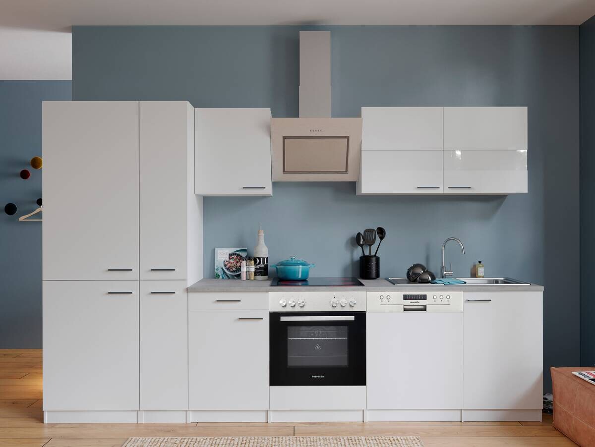 Respekta Küchenblock KB310WWCGKE178G weiß B/H/T: ca. 310x200x60 cm Respekta Küchenblock KB310WWCGKE178G weiß B/H/T: ca. 310x200x60 cm