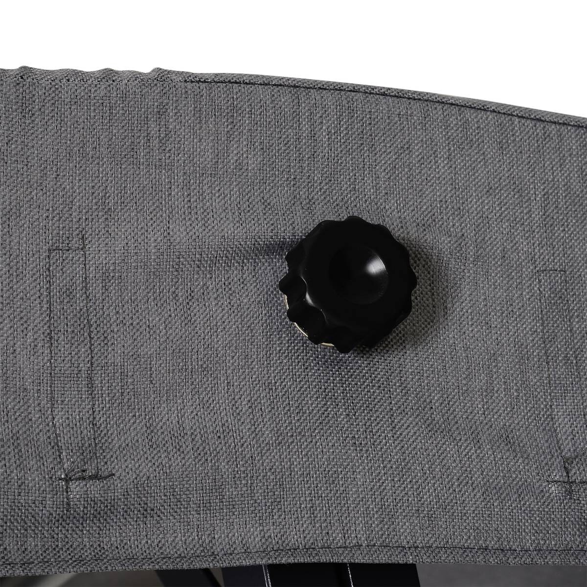 Outsunny Hollywoodschaukel grau Metall B/H/T: ca. 200x168x115 cm