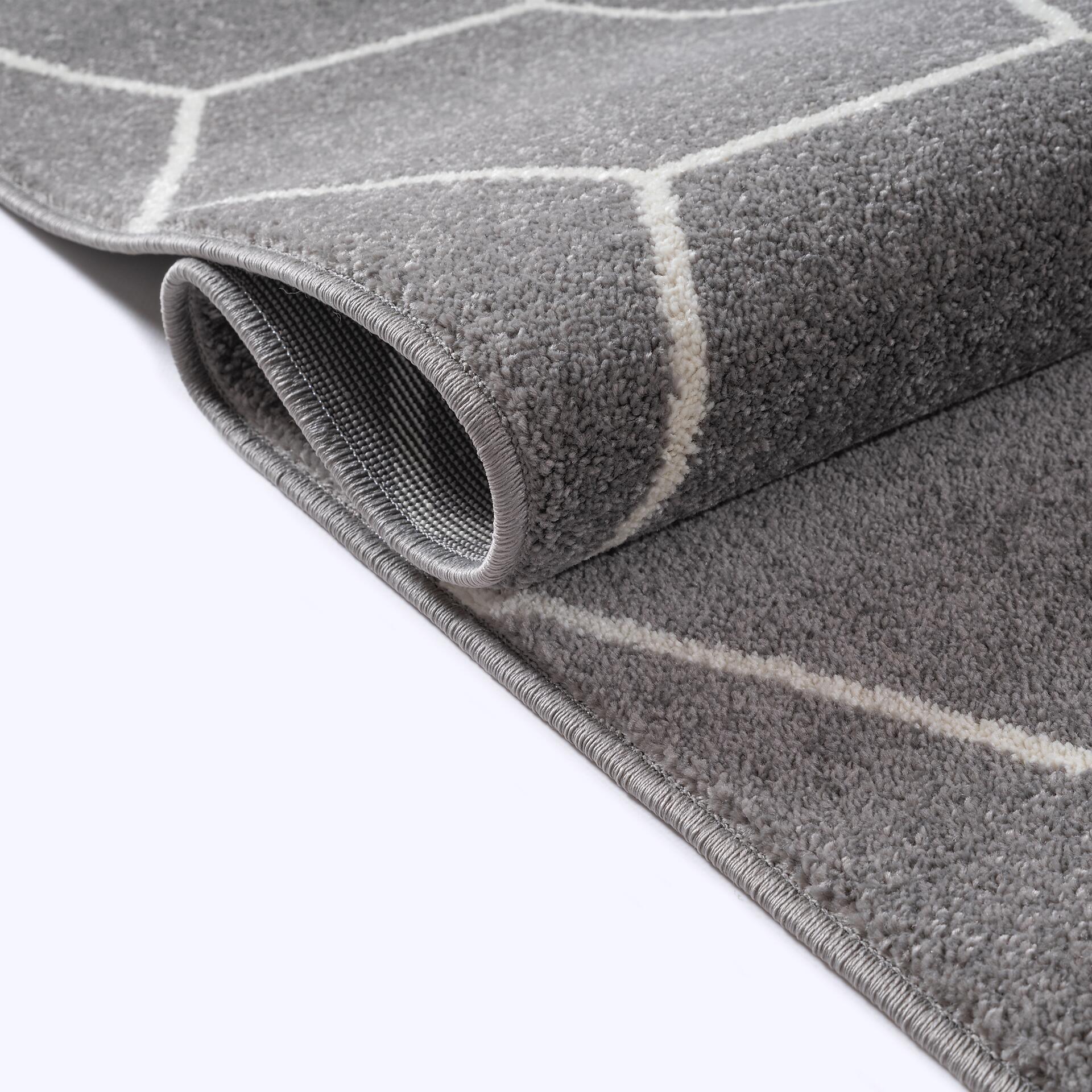 Sanat Teppich Trellis grau B/L: ca. 60x110 cm