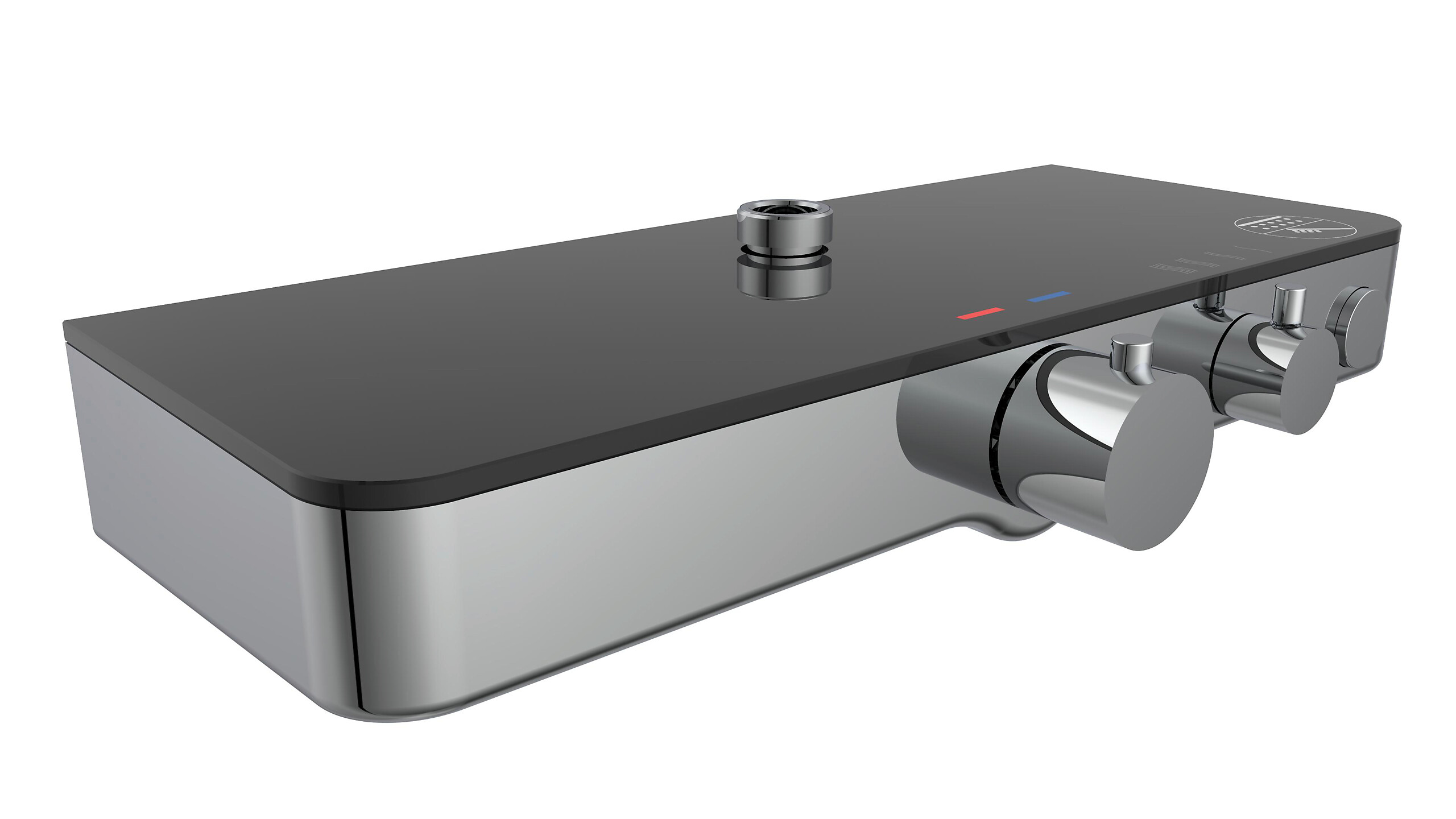 Schütte Überkopf-Brauseset mit Thermostatarmatur OCEAN Chrom B/H/T: ca. 43,8x84,8x10,8 cm