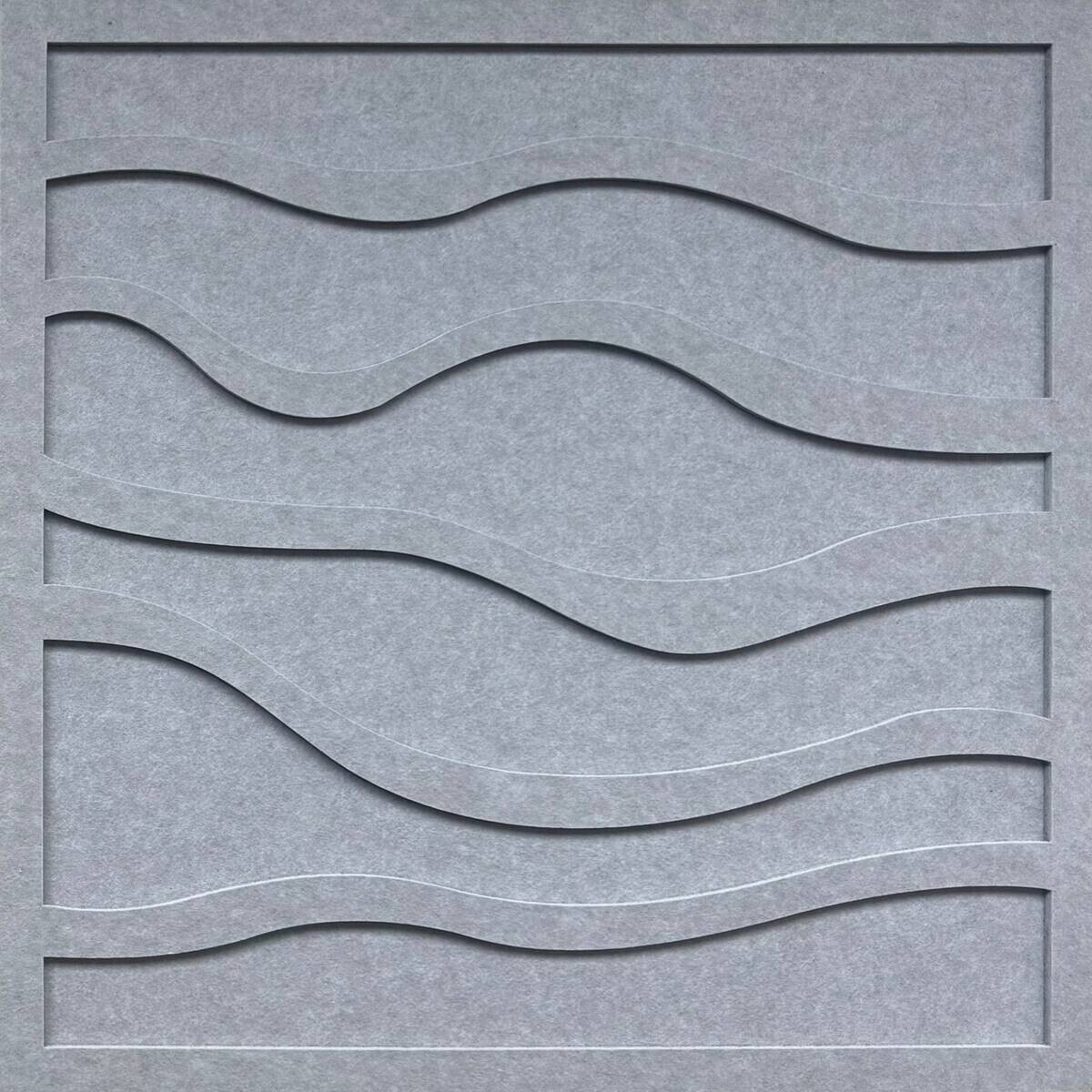 Wandpaneel grau B/H: ca. 64x64 cm