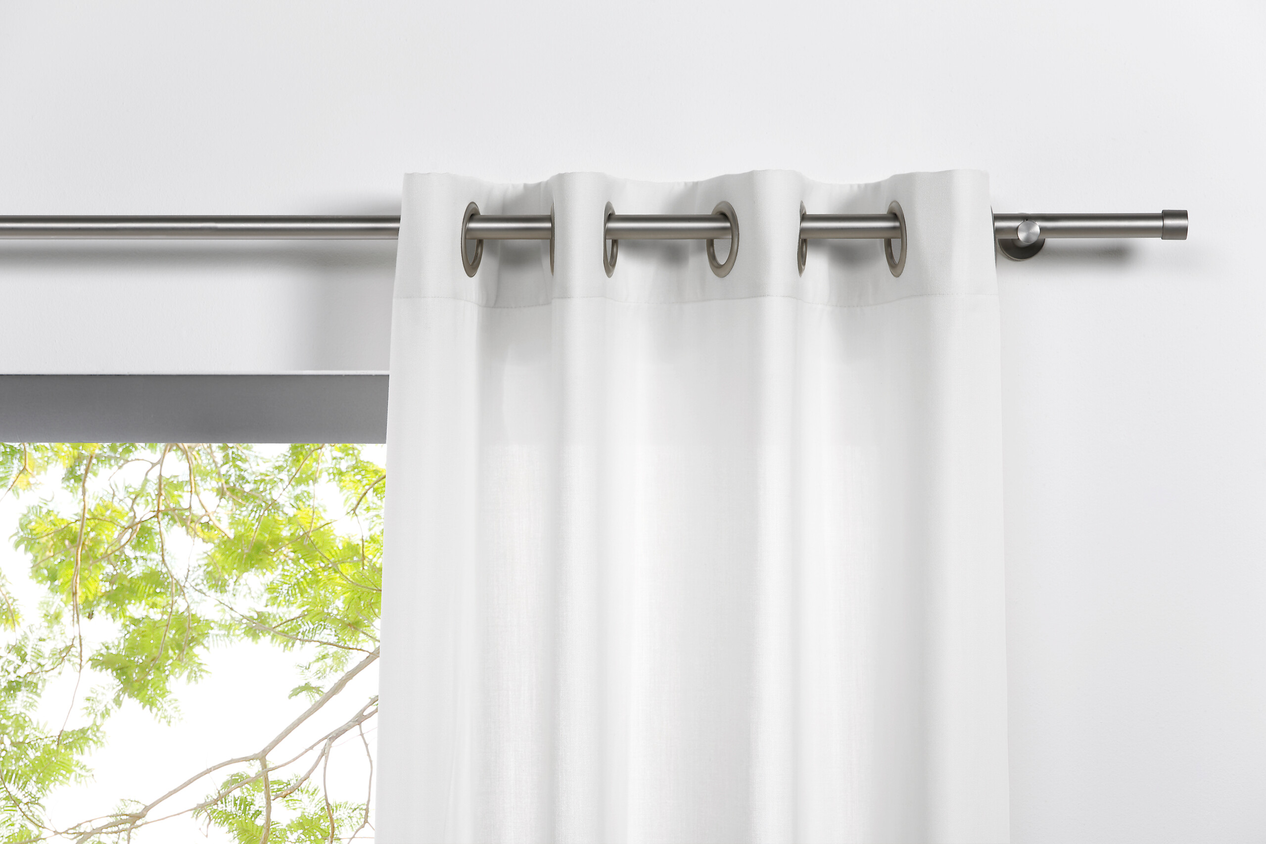 Ösenvorhang MOOD weiß B/L: ca. 135x245 cm